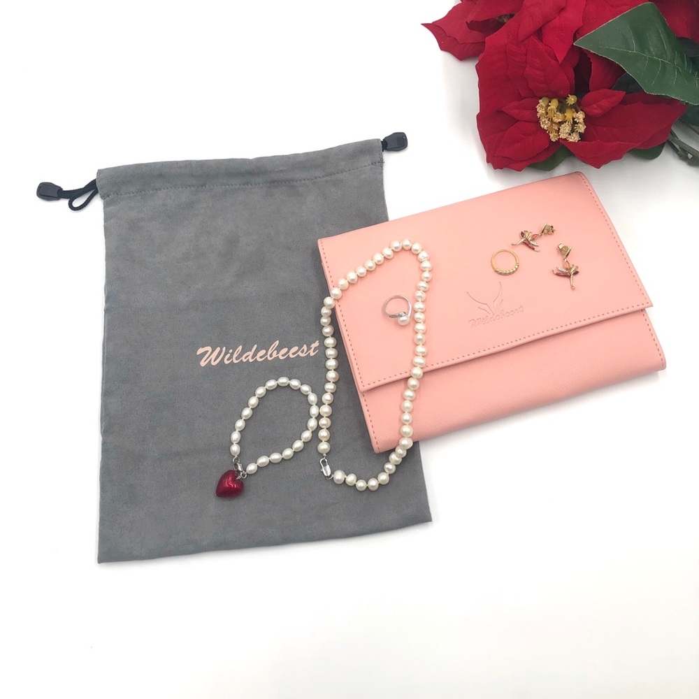 Jewelry travel organizer Foldable jewelry bag